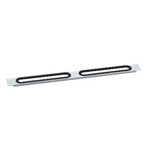 Afdekpaneel 19" 1HE Met kabelwartel RAL7035 Actassi
