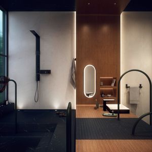 AXOR Universal Rectangular haakje mat zwart