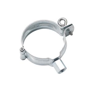 Gegalv. HWA scharnierpijpbeugel v. ondereind 70mm moer M8/M10