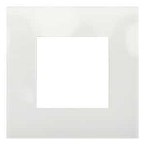 Enkelvoudige afdekplaat Pure liquid snow white
