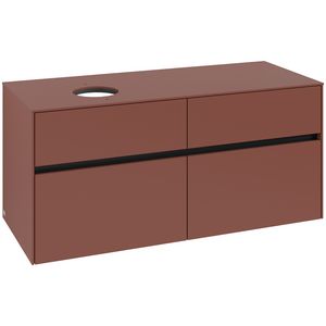 Wastafelonderkast Collaro 1200x548x500mm Wine Red C04200AH