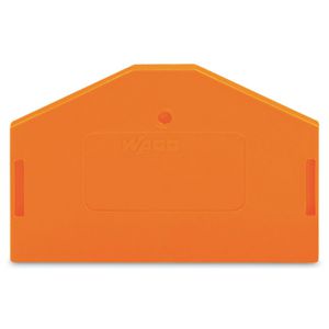 Afsluit-+tussenplaat 2,5mm oranje 281-313 VVE=25