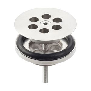 Wash Me plug, rvs geborsteld t.b.v. sili