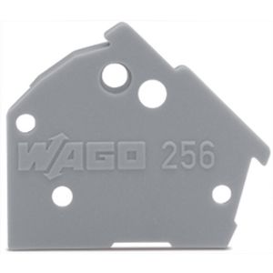 Afsluitplaat opklikbaar 1mm blauw 256-400 VVE=100