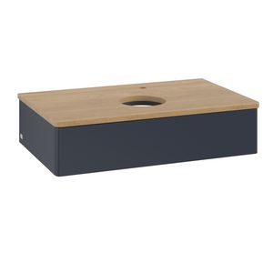 Wastafelonderkast Antao 800x190x500mm Mid.Blue Matt Lacquer K08051HG