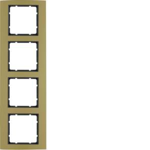 Afdekraam 4-v berker B.3 aluminium goud/antraciet mat