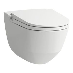 CLEANET RIVA douchecloset wandmodel 60cm randloos wit LCC incl. afstandsbediening+softclose zitting QR