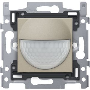 Bewegingsmelder 230V 8m 180gr. wanddetector inb.doos champag