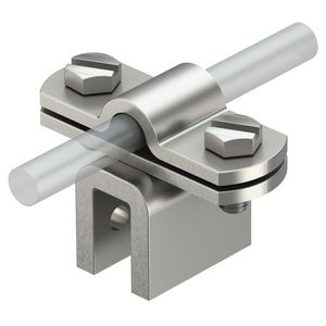 Flensklem 8/10mm rvs A2 1.4301 VVE=10