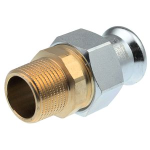 3-del. koppeling vlakd. Xpress STAAL 35x1.1/4" bt. C1435
