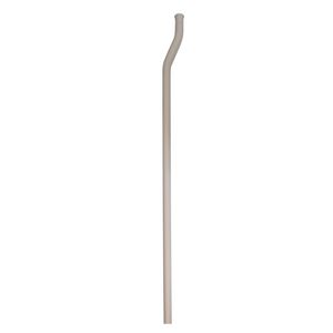 Plastic valpijp wit 1-del. Ø28/32mm L=1315mm sprong 400mm met kraag zonder bocht