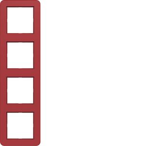 Afdekraam 4-voudig C.1 rood glanzend