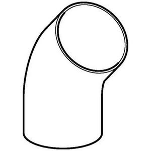 Polyethyleen (PE) bocht 45° gelaste uitvoering 200mm