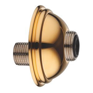 S-koppeling incl. rozet 1/2"x3/4" goud bu.dr.xbu.dr.