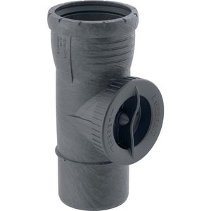 Silent-Pro PP-MX ontstoppingsstuk 90° met ronde opening Ø75mm mof x spie VVE=10