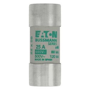Zekering laagspanning 25A AC 690V 22x58mm aM IEC VVE=10