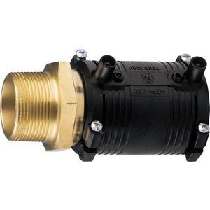 Puntstuk elektrolas PE/RVS 20x1/2" bu.dr.