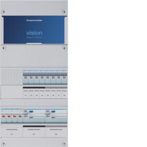 Groepenkast 8-groepenverdeler HS 2xALS 4P 30mA 3-fase
