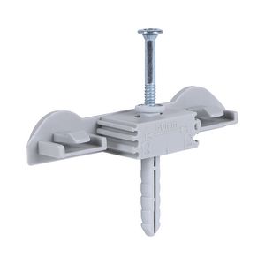 Duo-wandplaat Starquick grijs HOH 50mm incl. slagplug