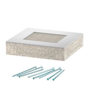 Eindstuk voor BSKP03-K0406 40x60 glasvezel grijs