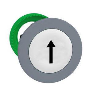 Flush mounted white Flush caps pushbutton head blackARROW