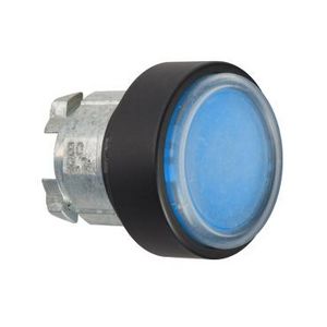 Blauwe verzonken drukknop Kop Ø22mm Terugvering