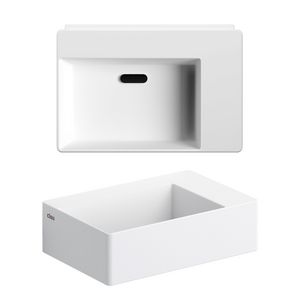 New Flush 2 fontein met voorbewerkt kraangat, aluite