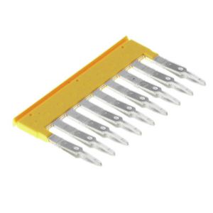 Dwarsverbinder (terminal) Plugged geel 24 A p: 9, VVE=20