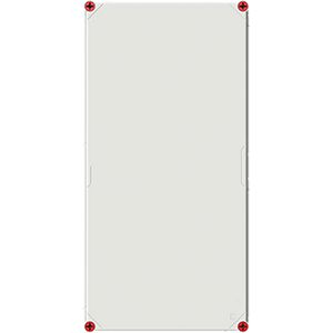 Installatiekast VMS 63 lege kast met grijs deksel
