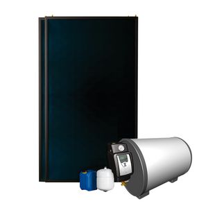 Zonneboilervat horizontaal + collector EcoNormII 120h-2,5m²