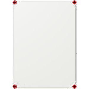 Installatiekast VMS 43 lege kast met grijs deksel