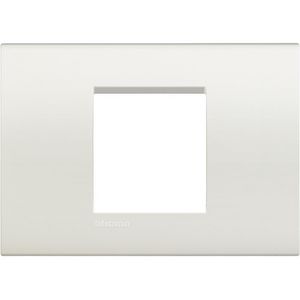 Afdekplaat breed 2 modulen wit Livinglight