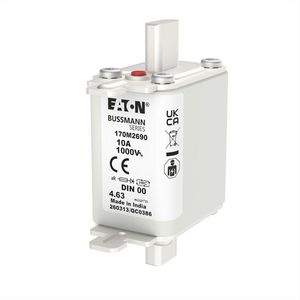 Zekering hoge snelheid 10A AC 1000V 125kA 00 aR IEC VVE=6