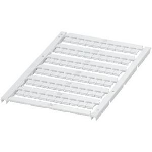 Markeerkaart Plat 6 strips 6mm Ongedrukt 60 tekensWit VVE=10