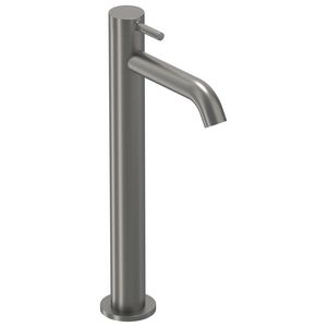 Fonteinkraan BOND staand L-size sprong 115mm highriser geborsteld metal black PVD