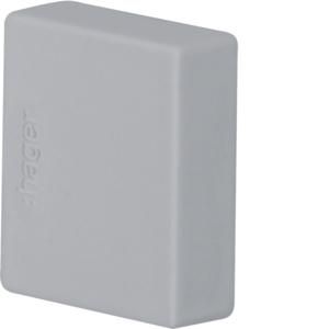 Eindplaat voor goot 20x20mm LF grijs