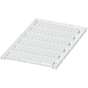 Markeerkaart met 6 strips 5mm Ongedrukt 72 tekens Wit VVE=10