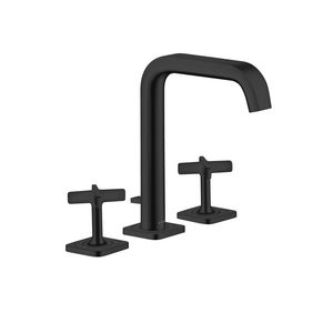 AXOR Citterio E 3-gats wastafelkraan mat zwart