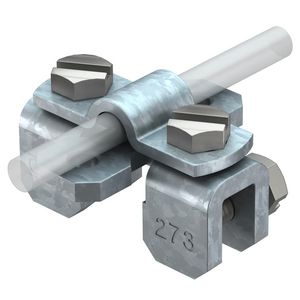 Flensklem 8/10mm staal zinkt VVE=50