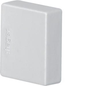 Eindplaat voor goot 20x20mm LF lichtgrijs