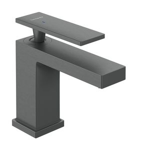 Tecturis E Toiletkraan 80 met rechte greep Brushed Black Chrome