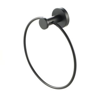 Handdoekring rond zwart NEMOX BLACK