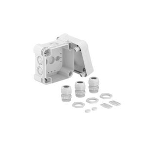 Kabeldoos met 3xV-TEC VM en 3x116 114x114x78 lichtgrijs RA