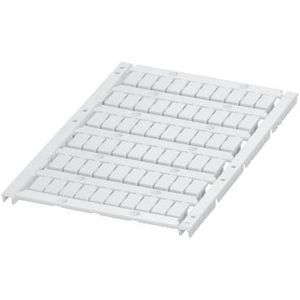 Markeerkaart 6 strips 6mm Ongedrukt 60 tekens Wit VVE=10