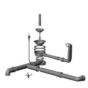 Afvoer. RVS geborsteld 04110101000-86