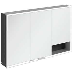 Opbouw Spiegelkast My View+ 1200x750x168mm Volcano Black