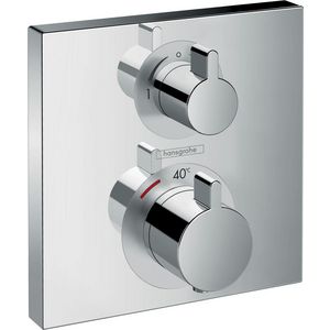 Afbouwdeel inbouwthermostaat Ecostat Square 2 functies chroom