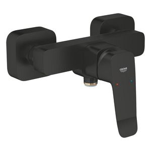 Douchemengkraan Dice mat zwart hoh 150mm incl. s-koppelingen