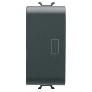 ZEKERINGHOUDER-250 Vac 16 A-1 MODULE-SATIJN ZWART-CH
