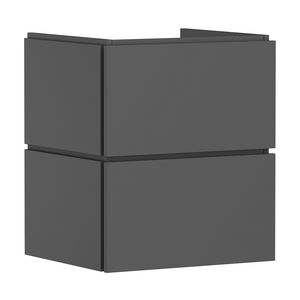 Badmeubel Xilesa E 530/470+2 lades PushOpen wastafel Slate Matt Grey